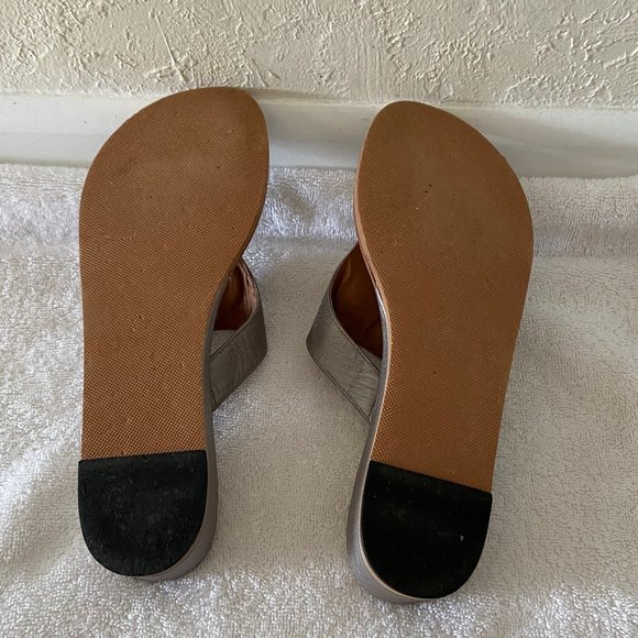 JUNO Leather Embellished Seahorse Wedge Mimi 9 - Picture 5 of 5